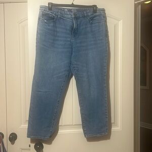 Size 16 a.n.a. Mid rise boyfriend Jean